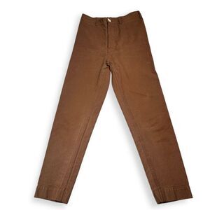 JESSE KAMM Sailor Pant Size 8 Cotton Canvas Brown‎ Womens